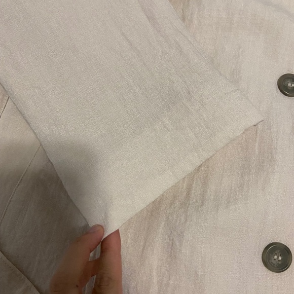 NWOT H&M DOUBLE-BREASTED TRENCH COAT SMALL - Picture 6 of 11